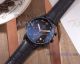 Perfect Replica Omega Deville Black Steel Case Leather Strap Chronograph 41mm (6)_th.jpg